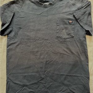 Dickies Men's Charcoal Short-Sleeve Pocket Tee Sunfaded Work Shirt Men’s Large